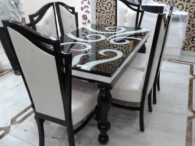 Elegant Glass Top Dining Set view 2