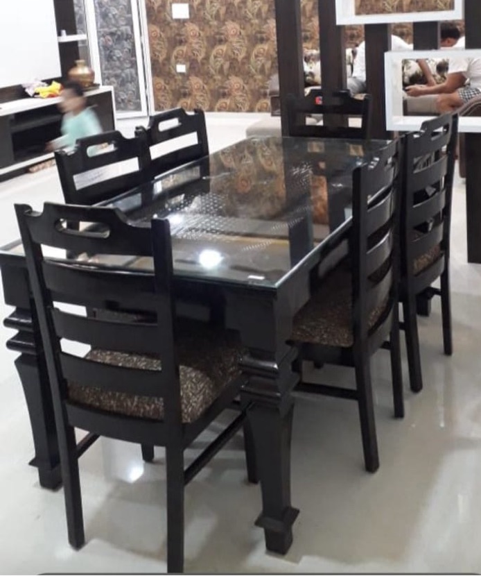 Modern Glass Top Dining Set view 2