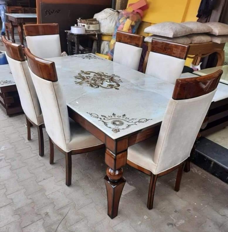 Ornate Wooden Dining Set view 2