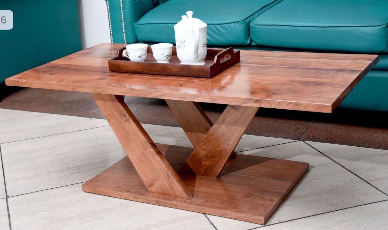 Modern Wooden Centre Table view 2