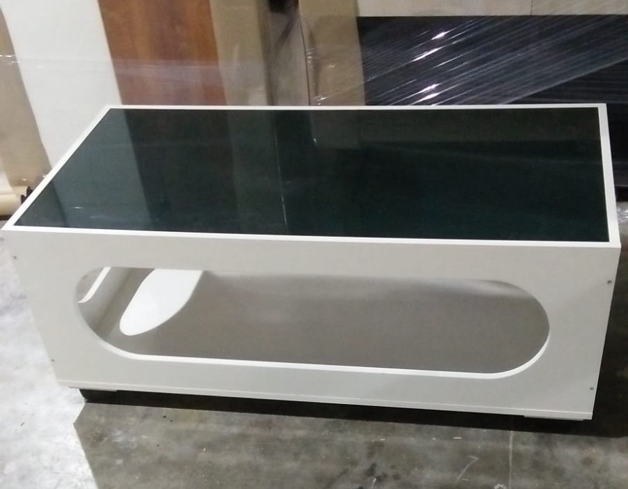 Modern Glass Coffee Table 4x2 view 2
