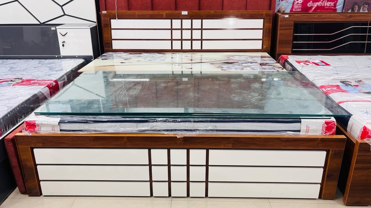 Wooden Designer Bed view 2