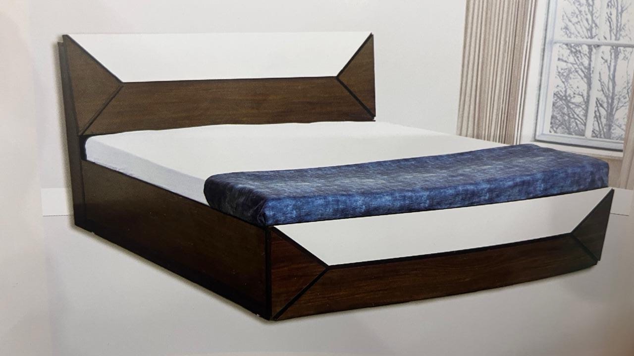 Modern Wooden Bed view 2