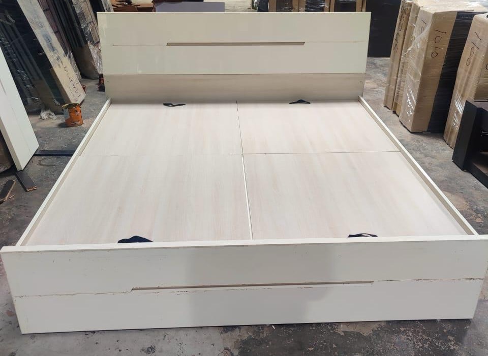 Modern White Bed view 2