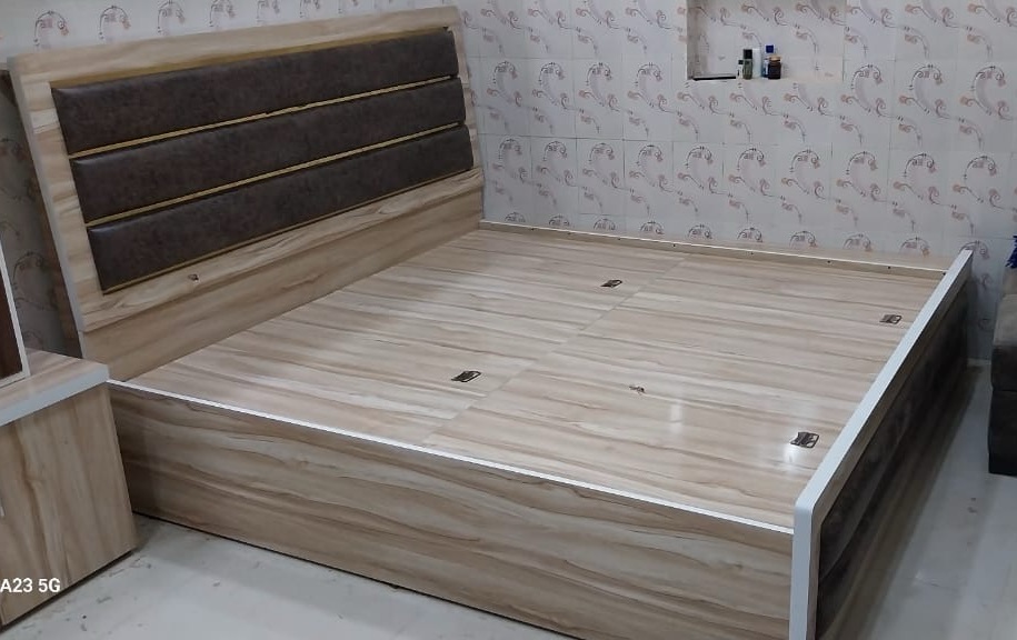 Wooden Modern Bed view 2