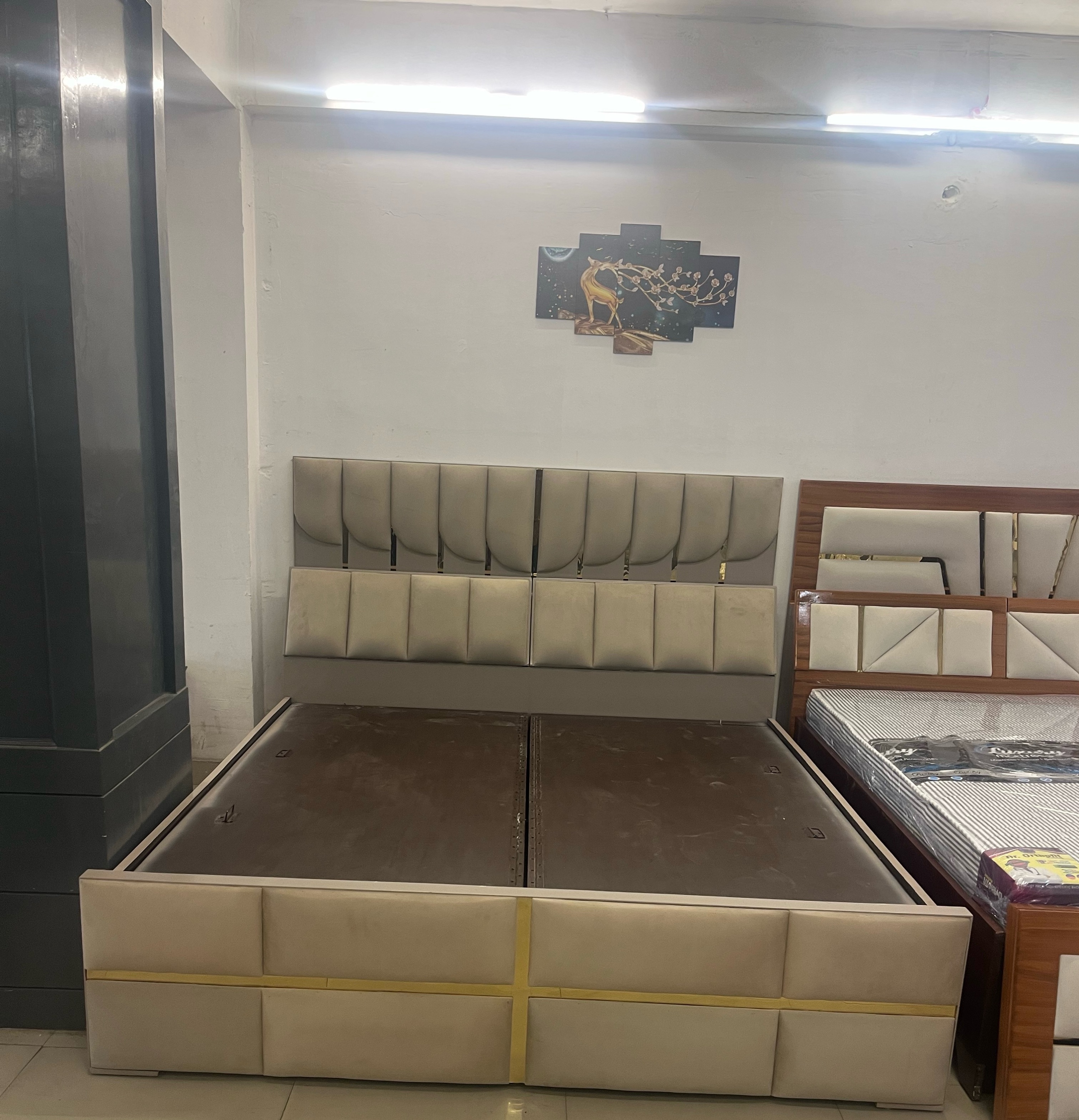 Modern Queen Bed view 2