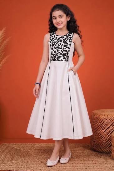 Embroidered White Dress view 2