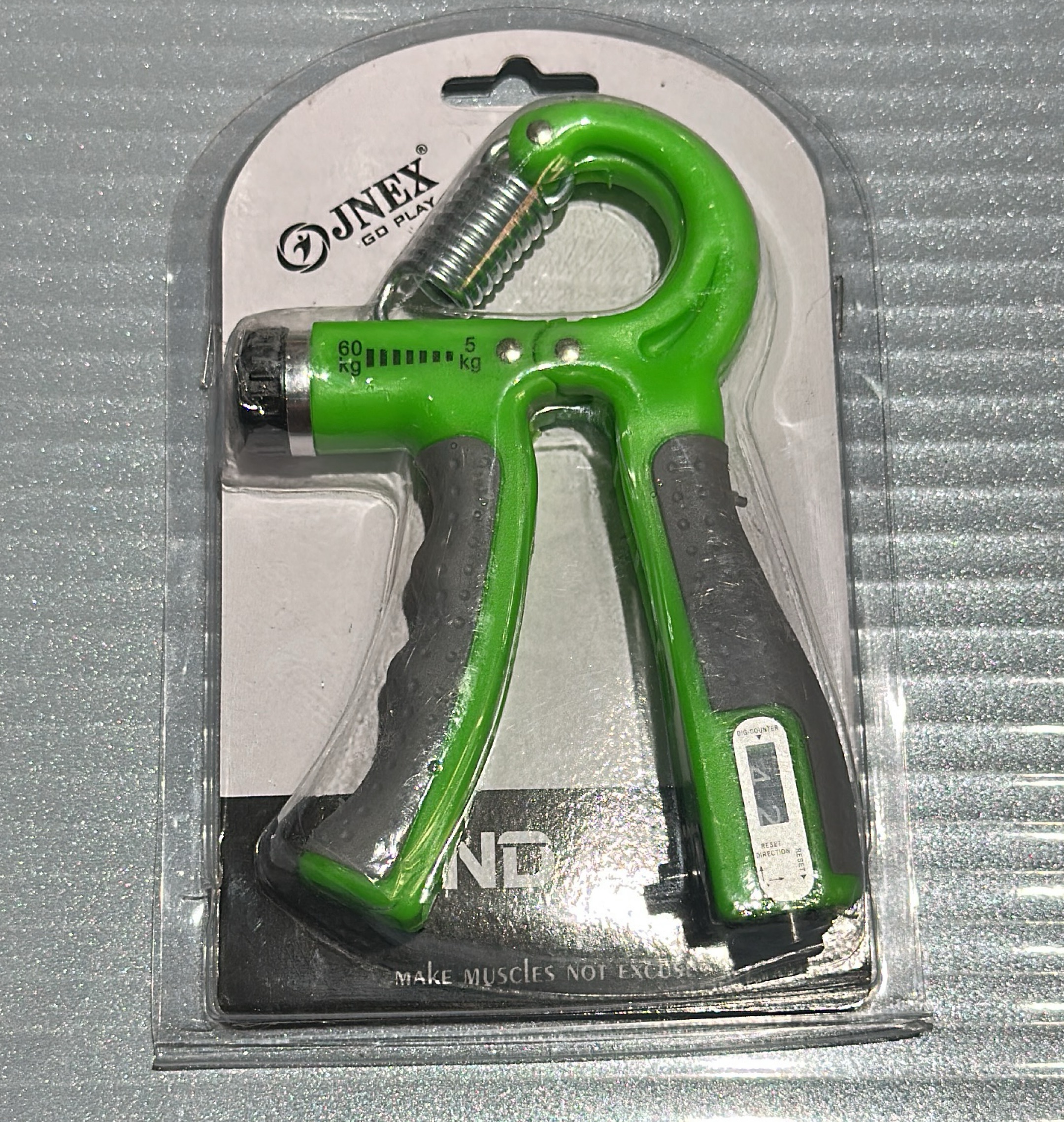 JNEX Hand Grip Strengthener with count view 2