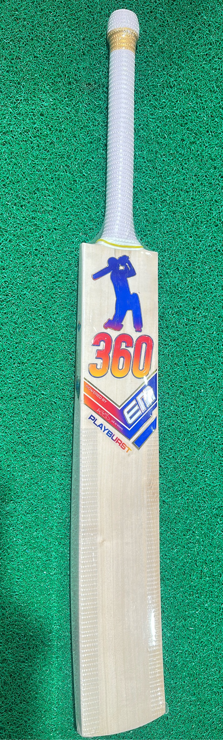 360 EM Playburst Cricket Bat view 2