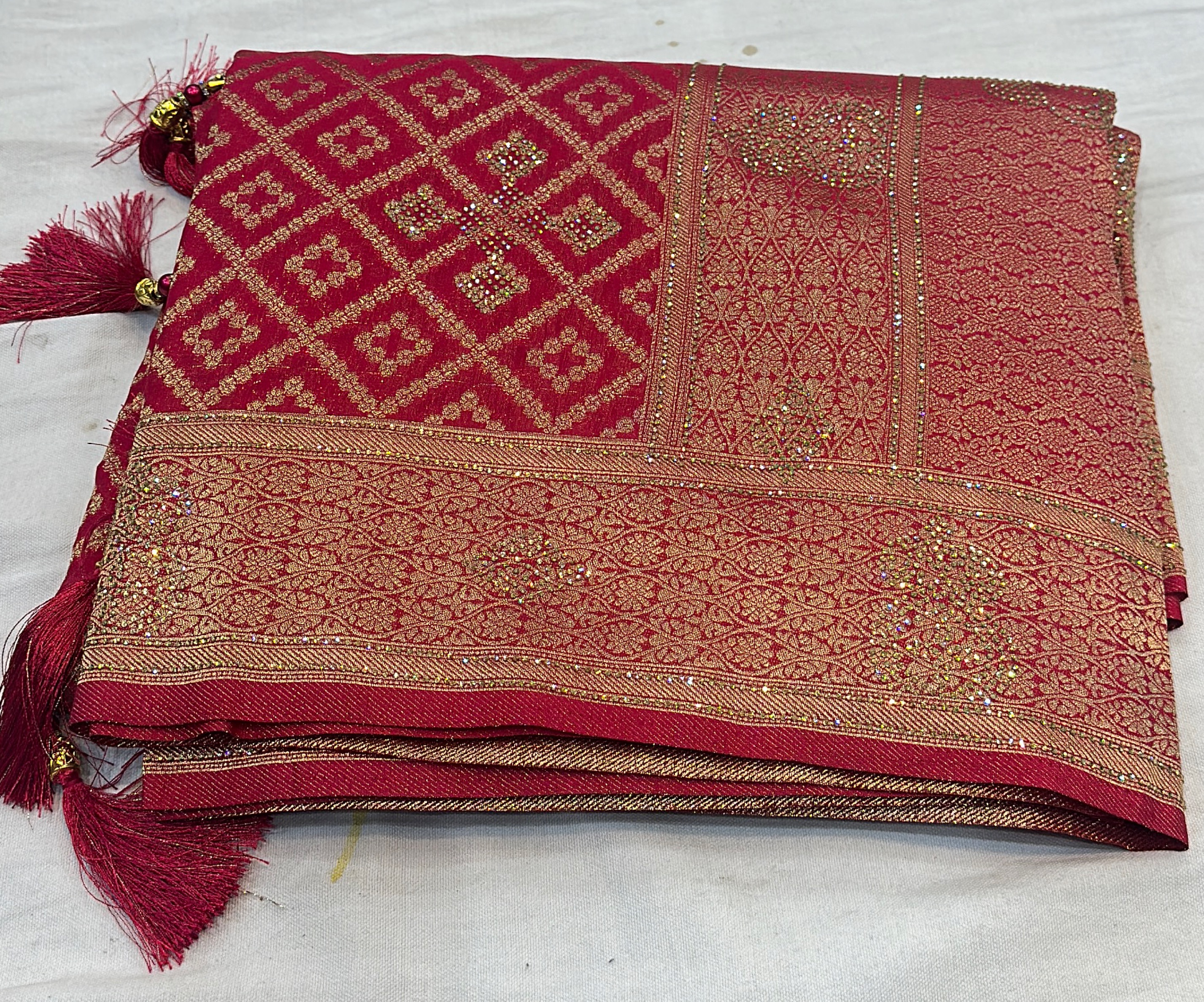 Silk Embroidered Saree view 2