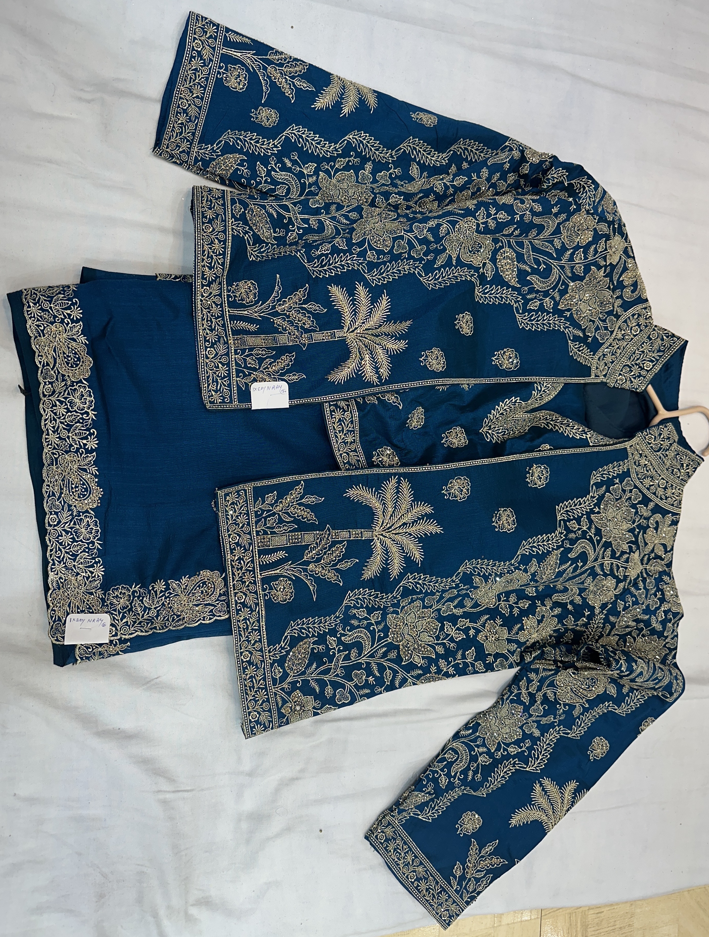 Embroidered Saree with Shrug view 2
