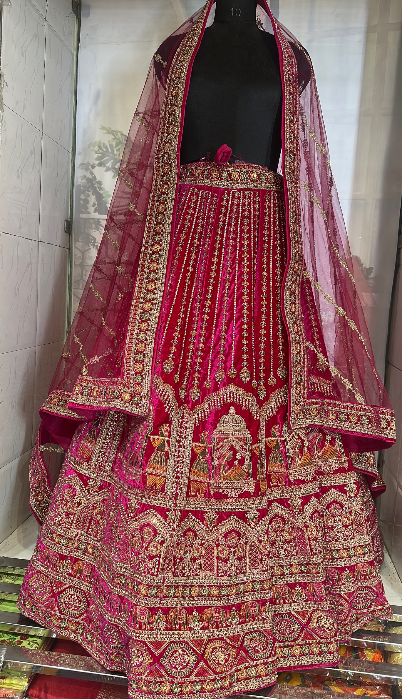 Embroidered Bridal Lehenga 2 view 2