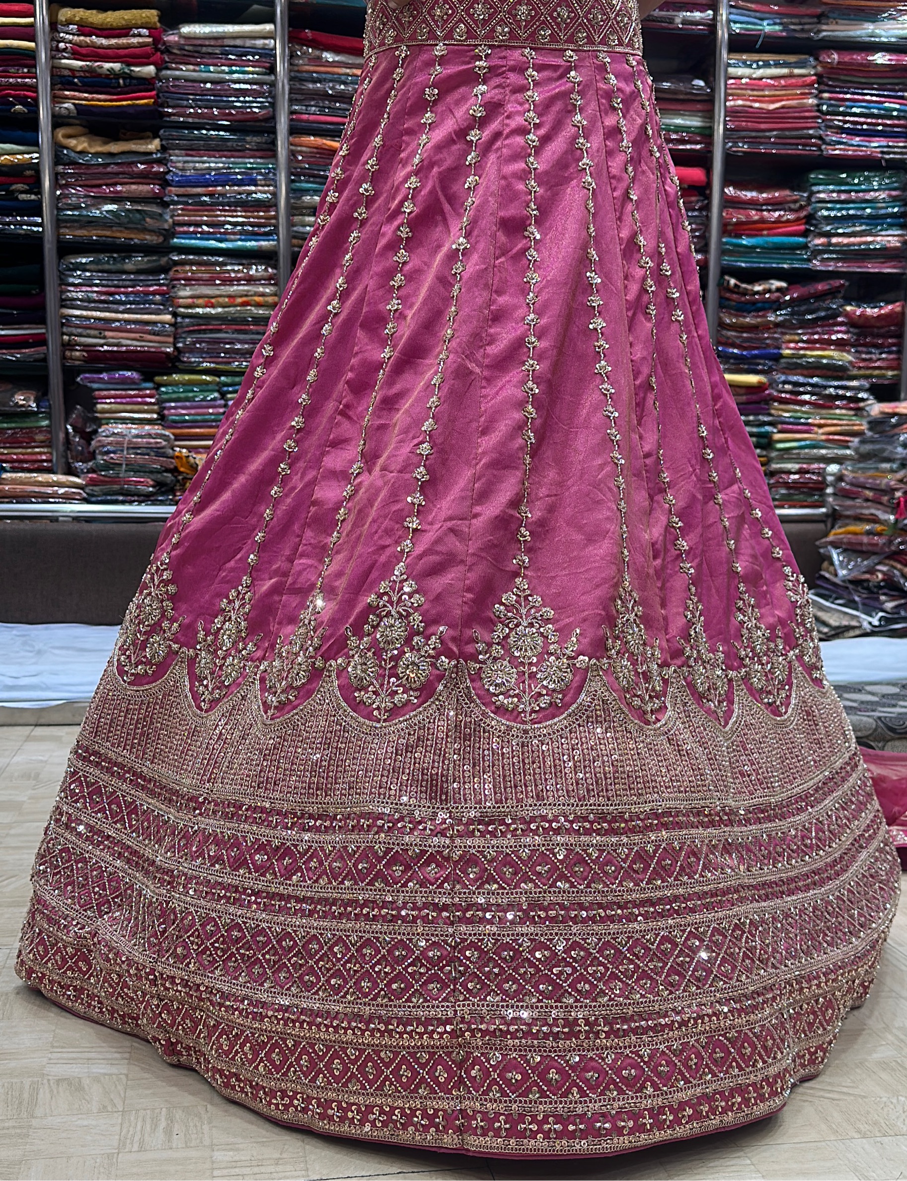 Embroidered Bridal Lehenga 3 view 2