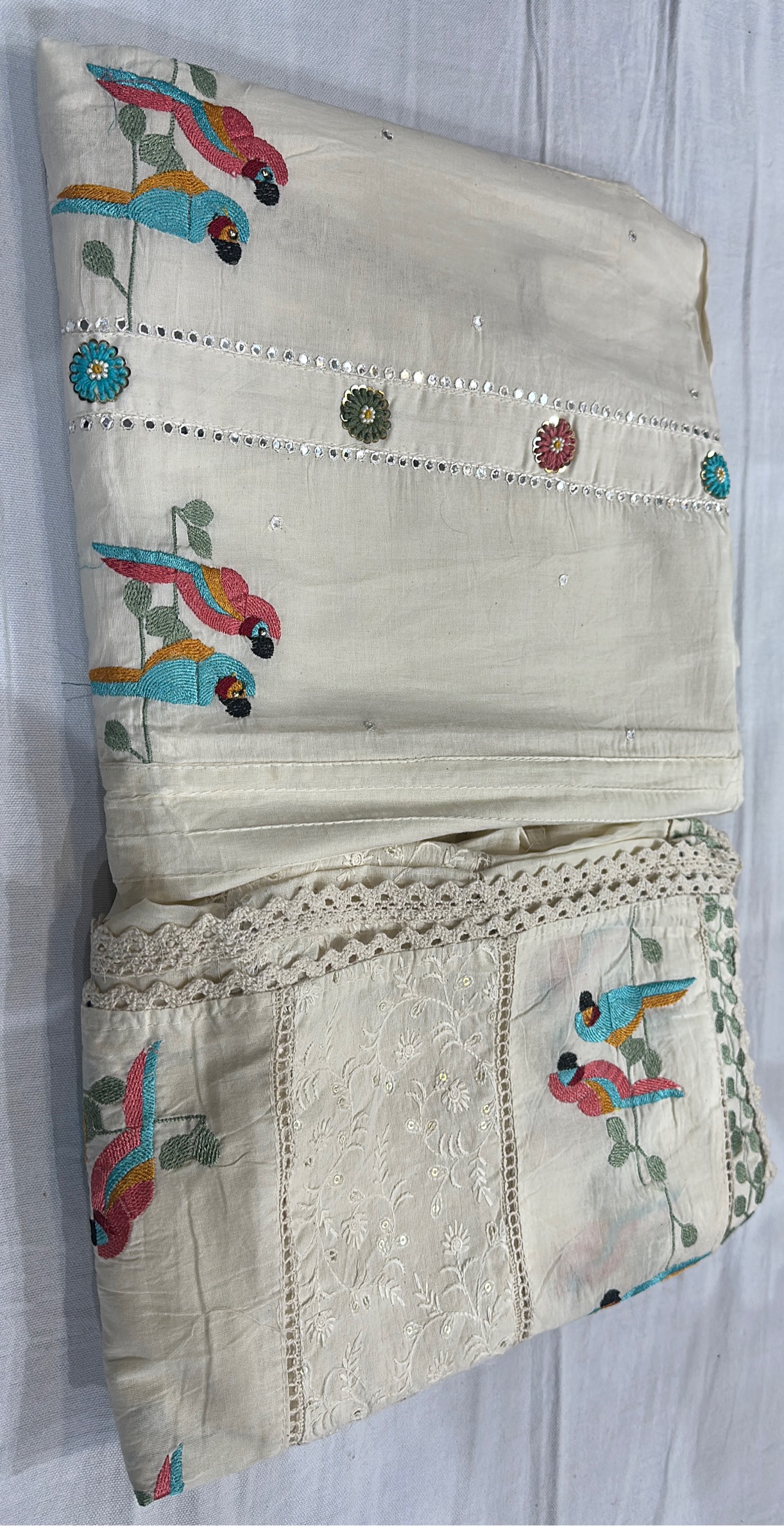 Embroidered Suit Fabric view 2