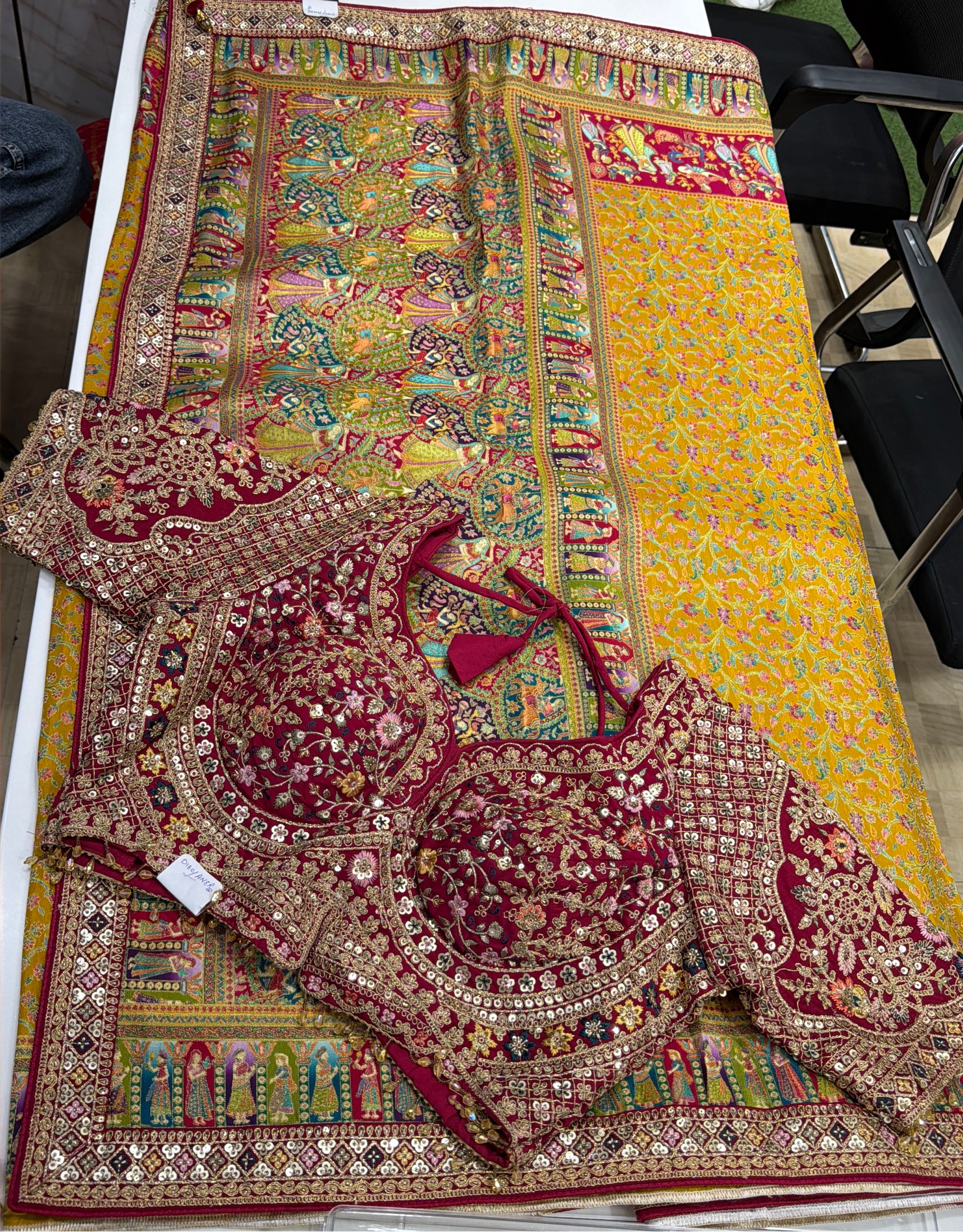 Persian Print Saree ✨ view 2