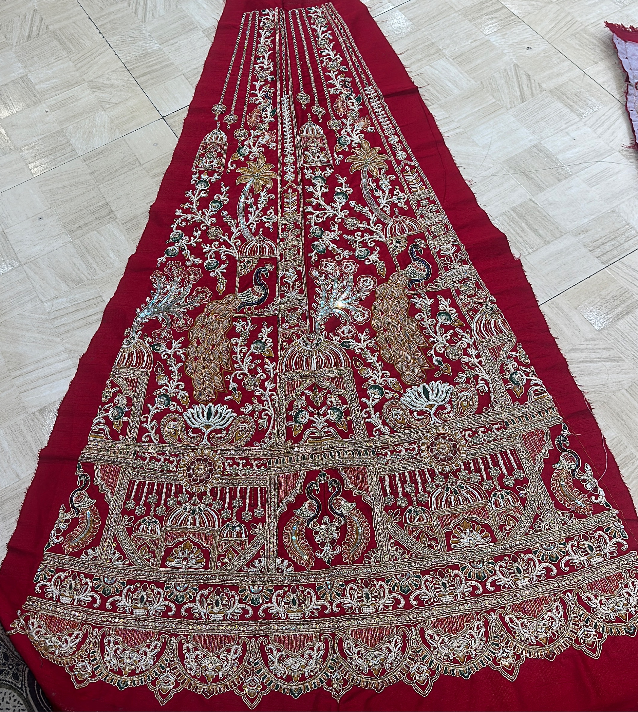 Embroidered Lehenga view 2