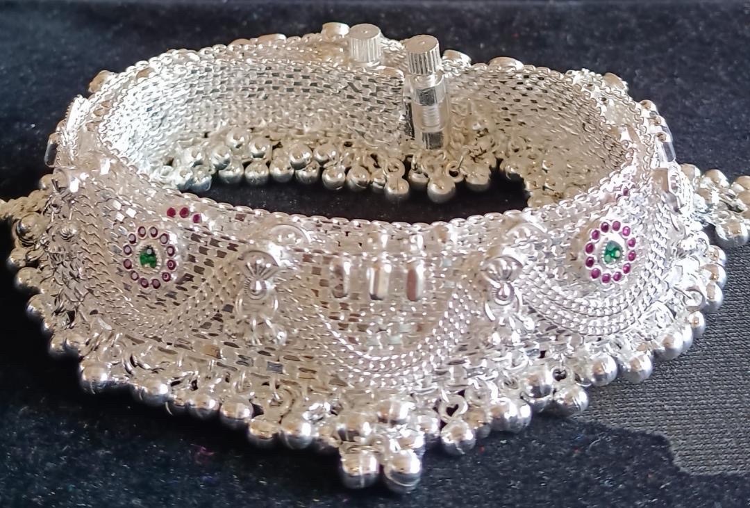 Silver Anklet view 2
