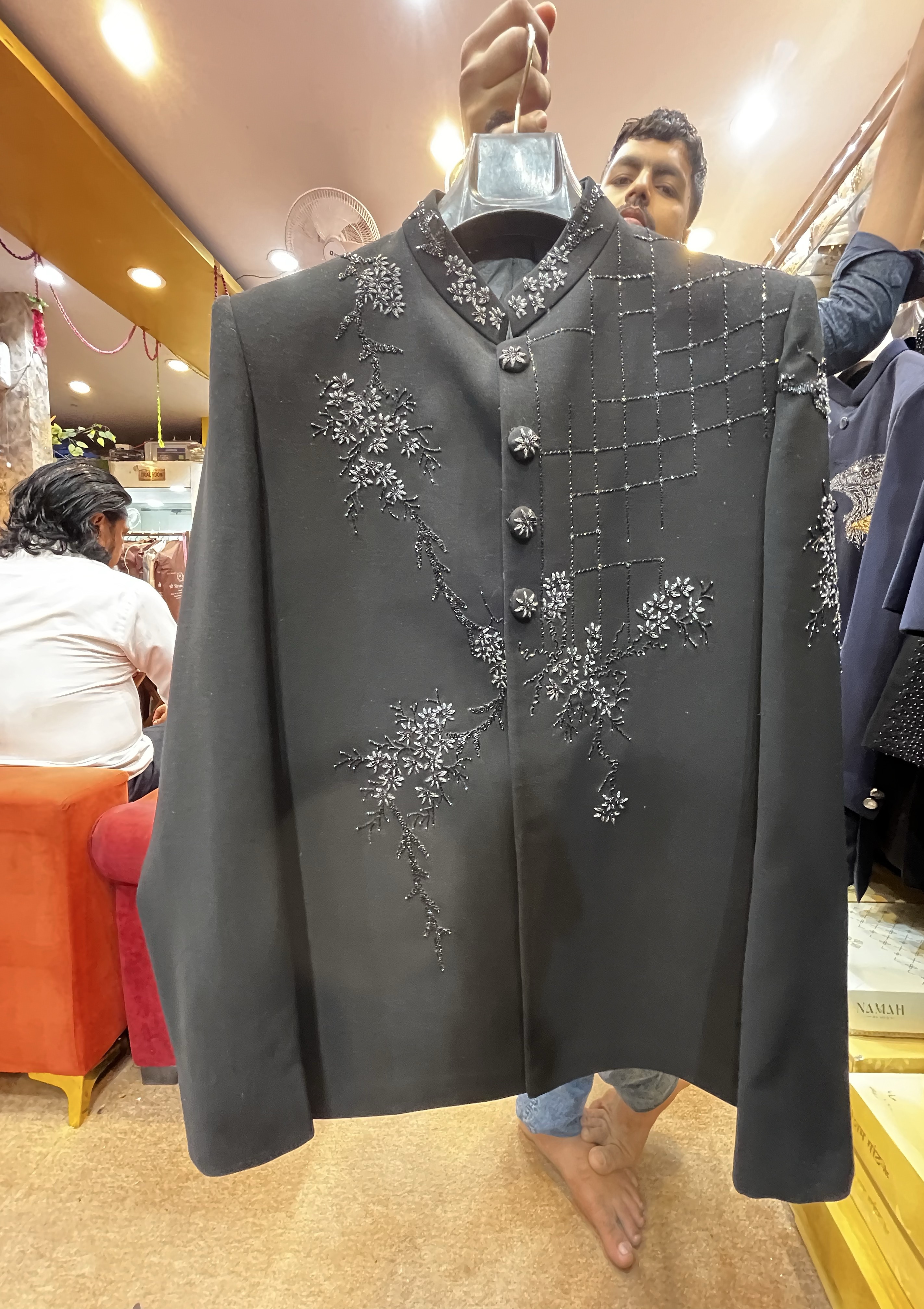 Embroidered Jodhpuri Suit view 2
