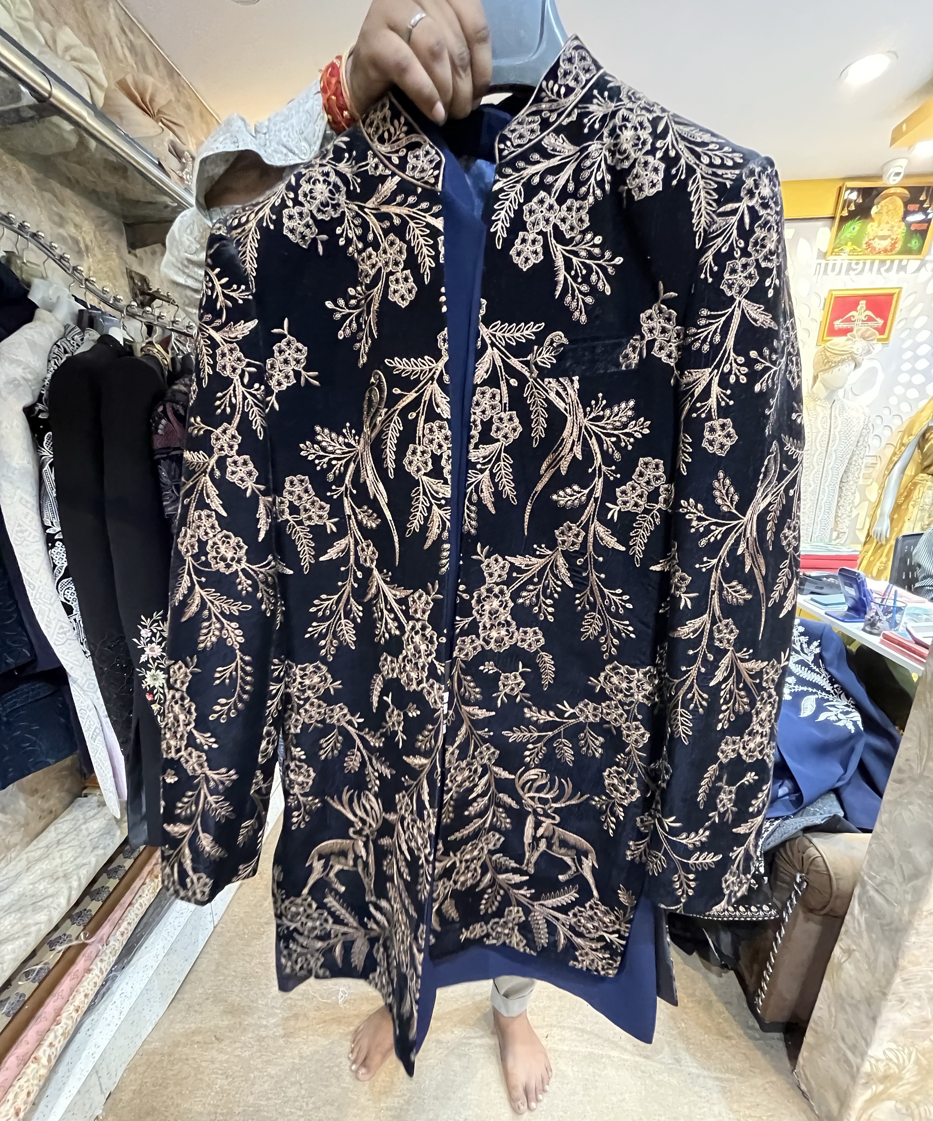 Embroidered   Sherwani’s view 2