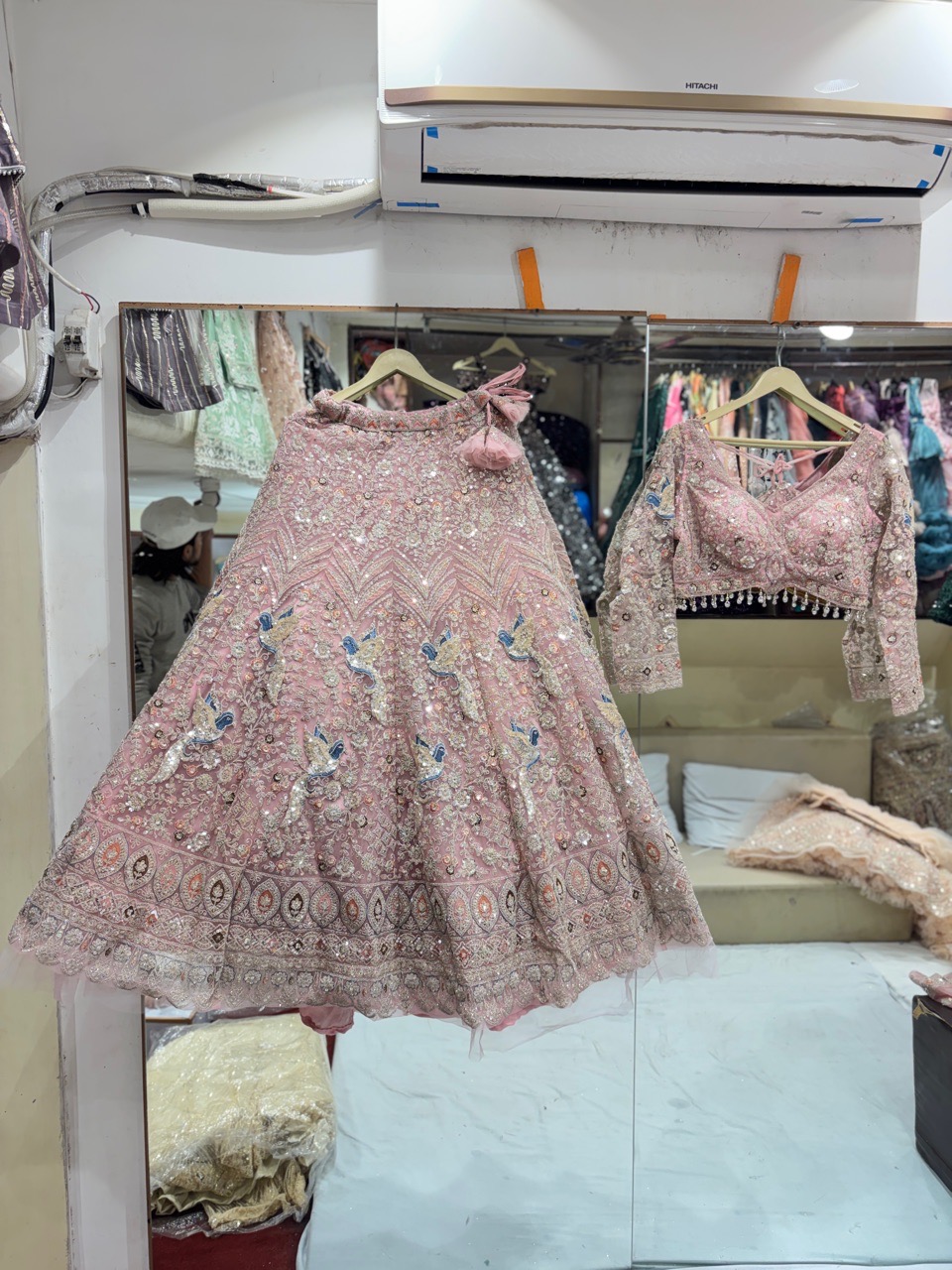 Pink Embroidered Lehenga Choli view 2