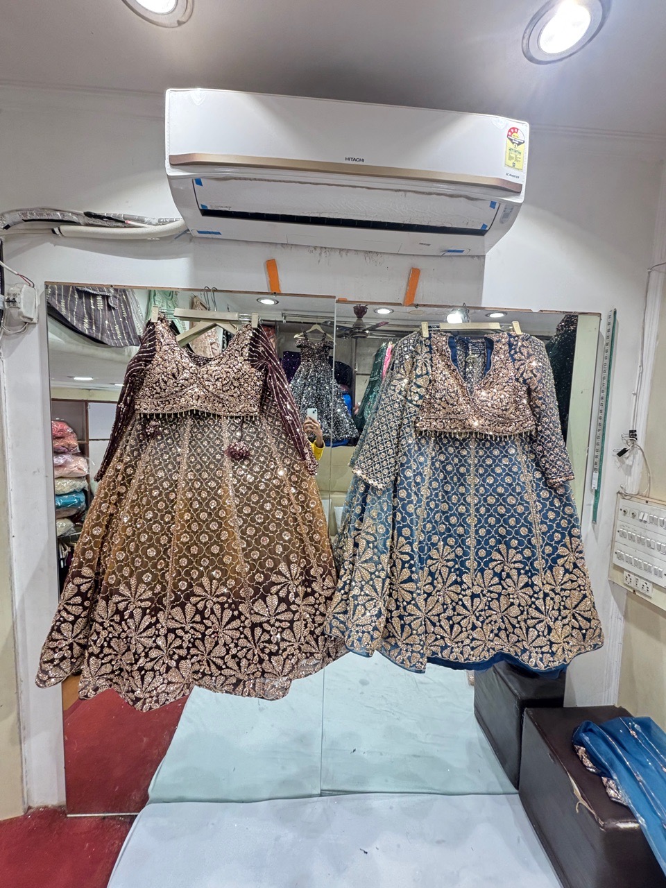 Embroidered Lehenga Choli by Galaxy Creation Two Colour view 2