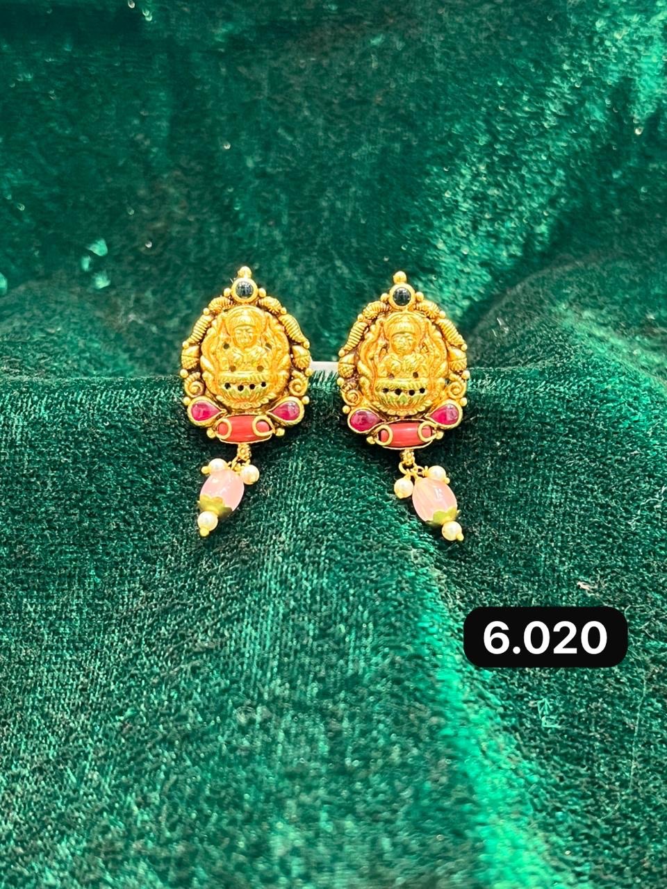 Gold Stud Earrings view 10
