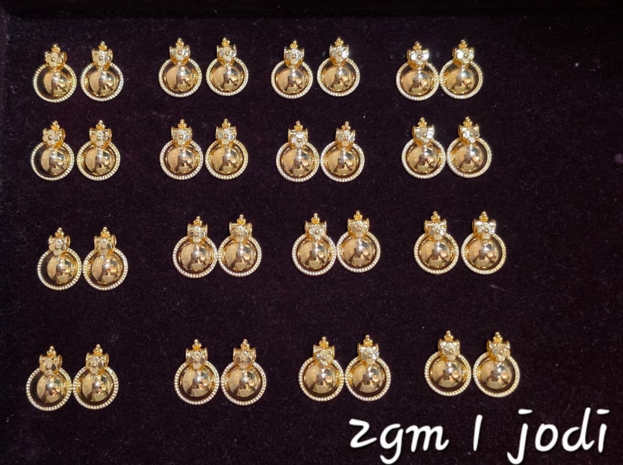Gold Jhumka - 1 gm view 4