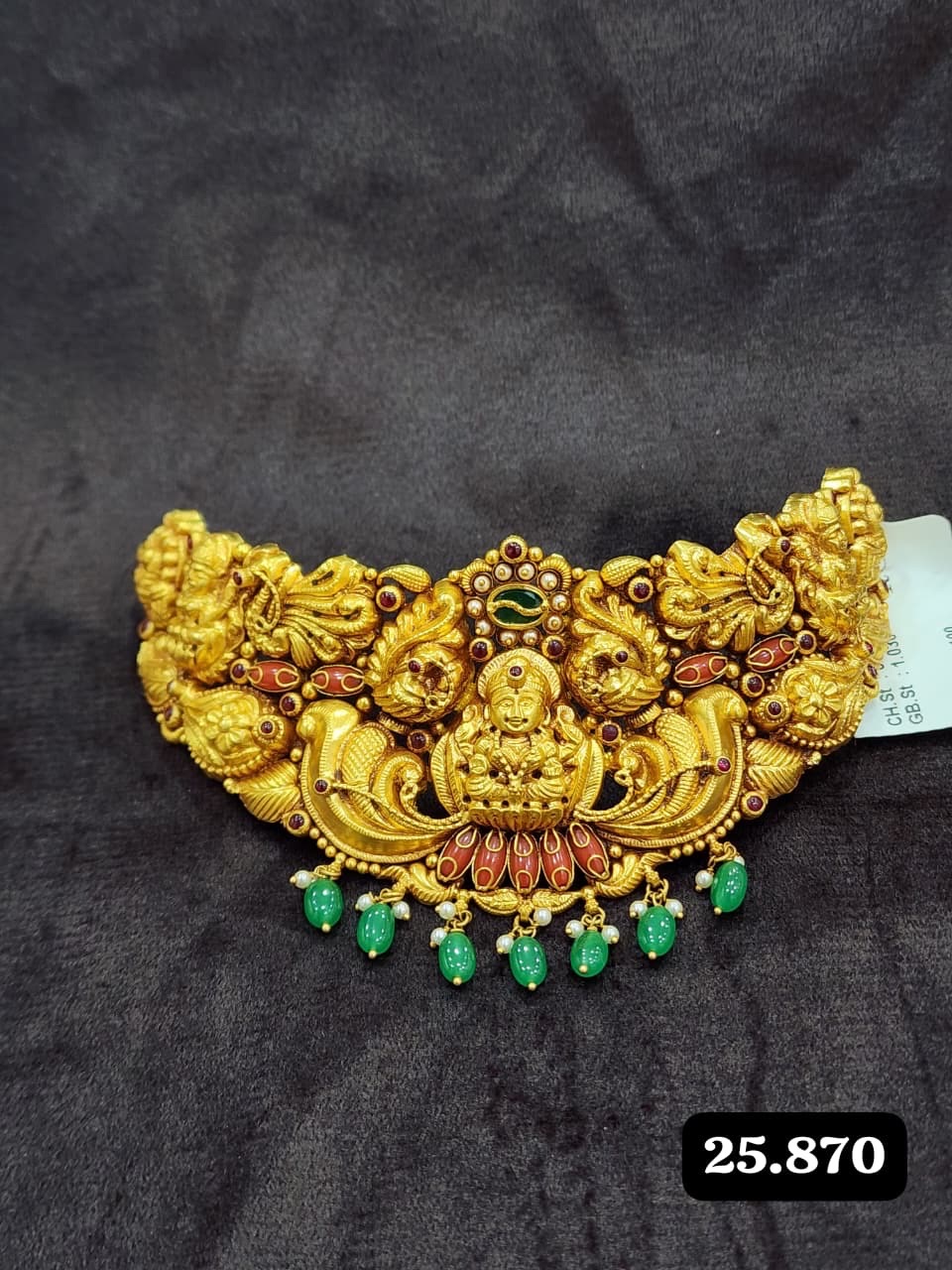 Antique Gold Chowker view 5