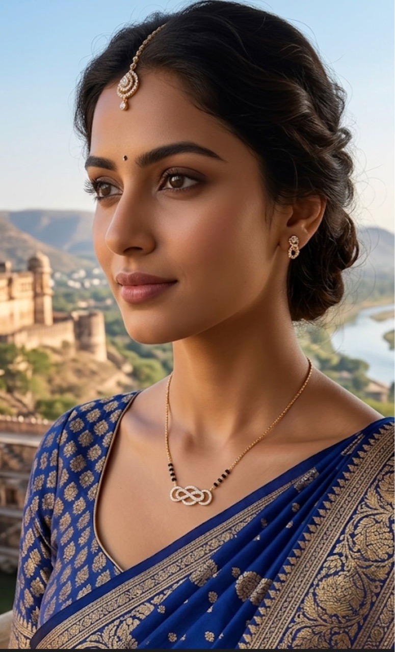 Diamond Mangalsutra SJ1007 view 2