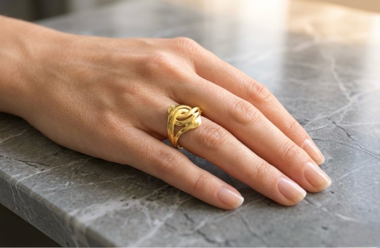 22ct Gold Ring SJR1003 view 2