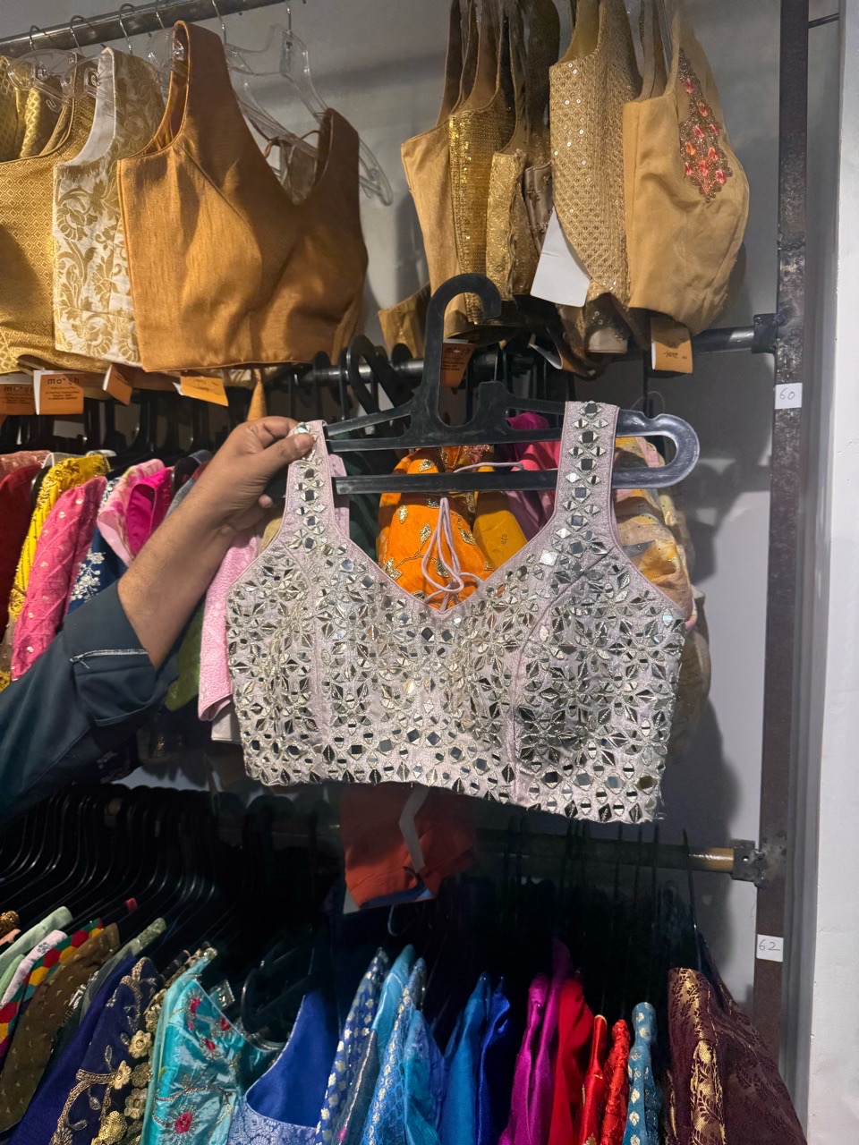Embroidered Bustier Blouse view 4