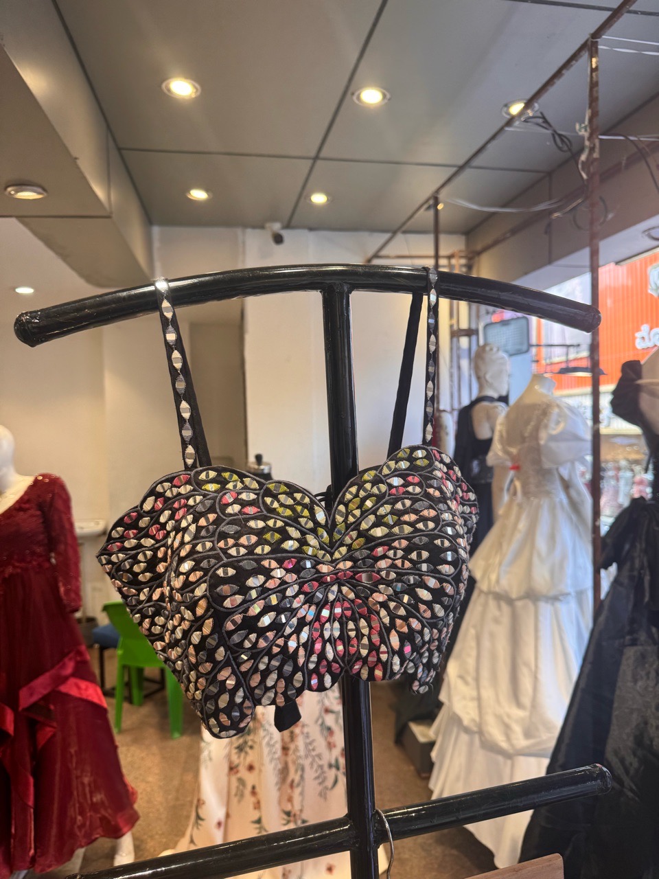 Embroidered Bustier Blouse view 5