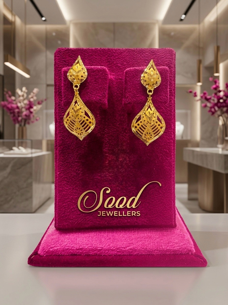 Designer Gold Earrings SJT1005