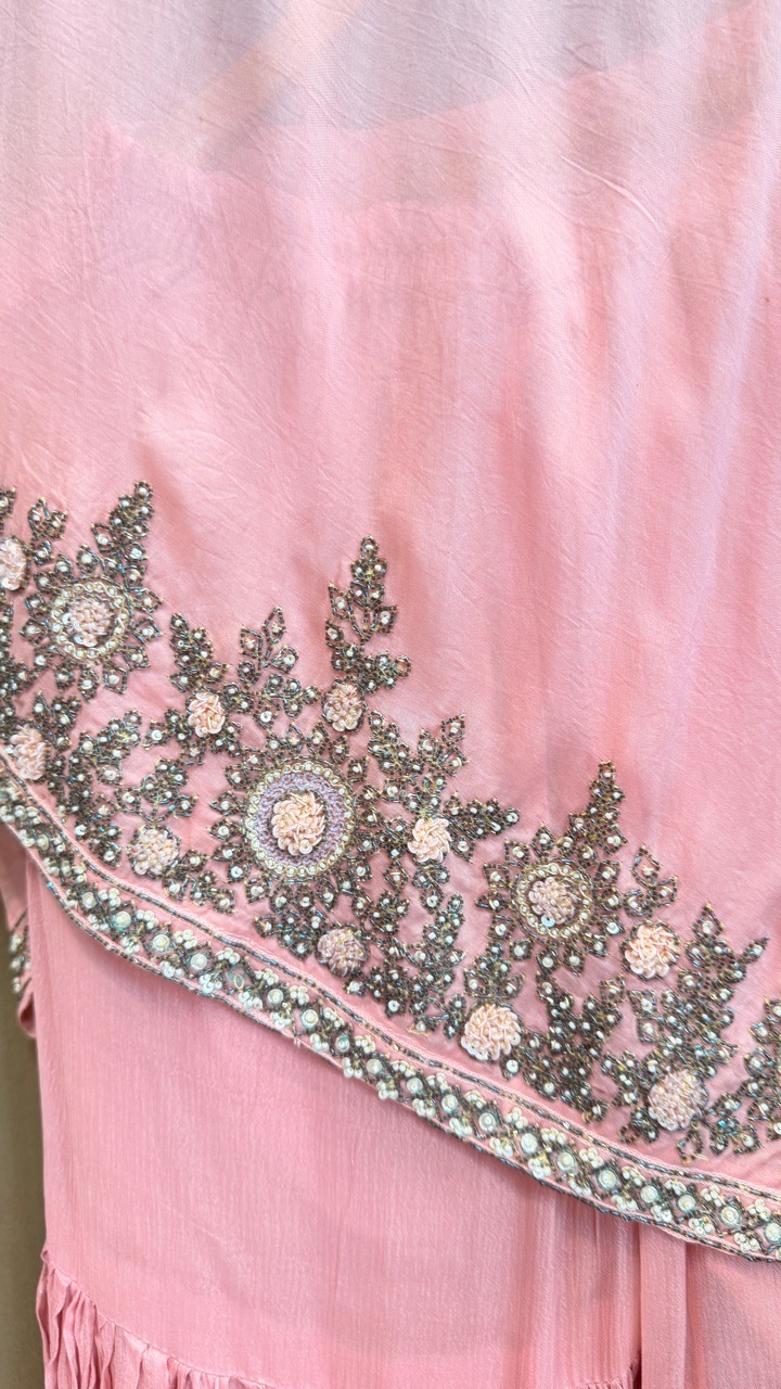 Pink Indowestern Ensemble view 2