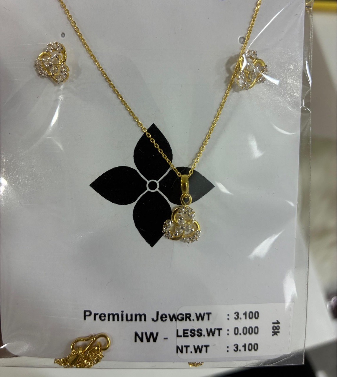 Gold Pendant Necklace view 7
