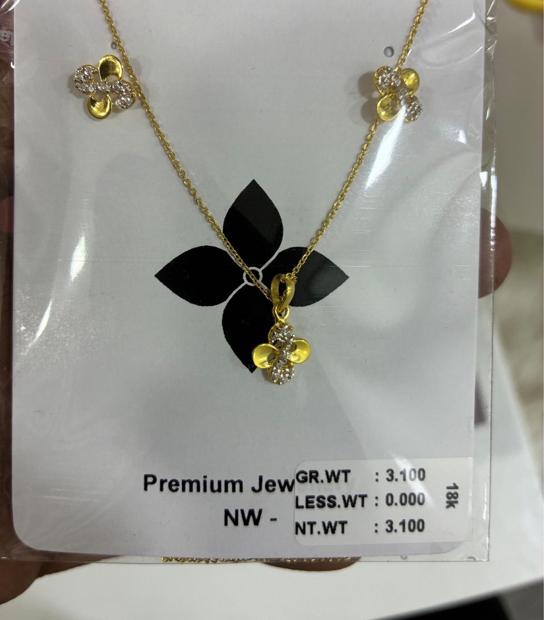 Gold Pendant Necklace view 8