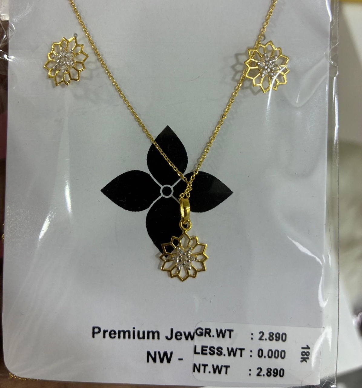 Gold Pendant Necklace view 6