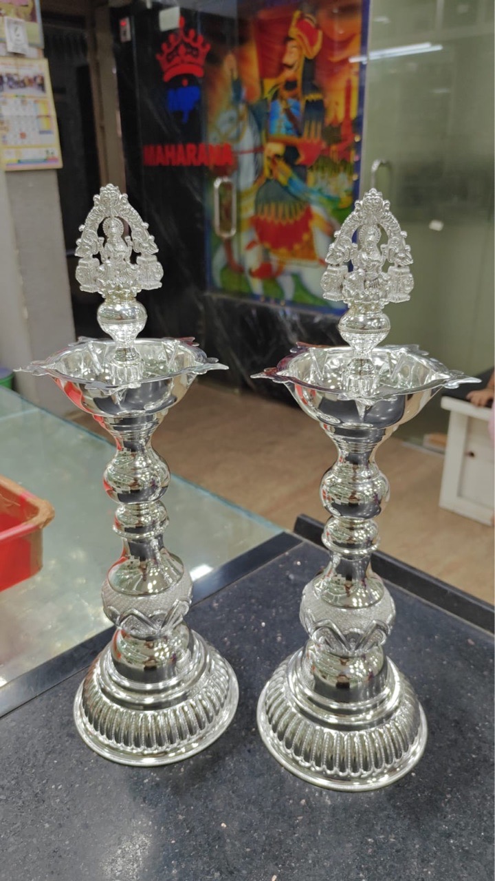 Traditional Silver Oil Lamps