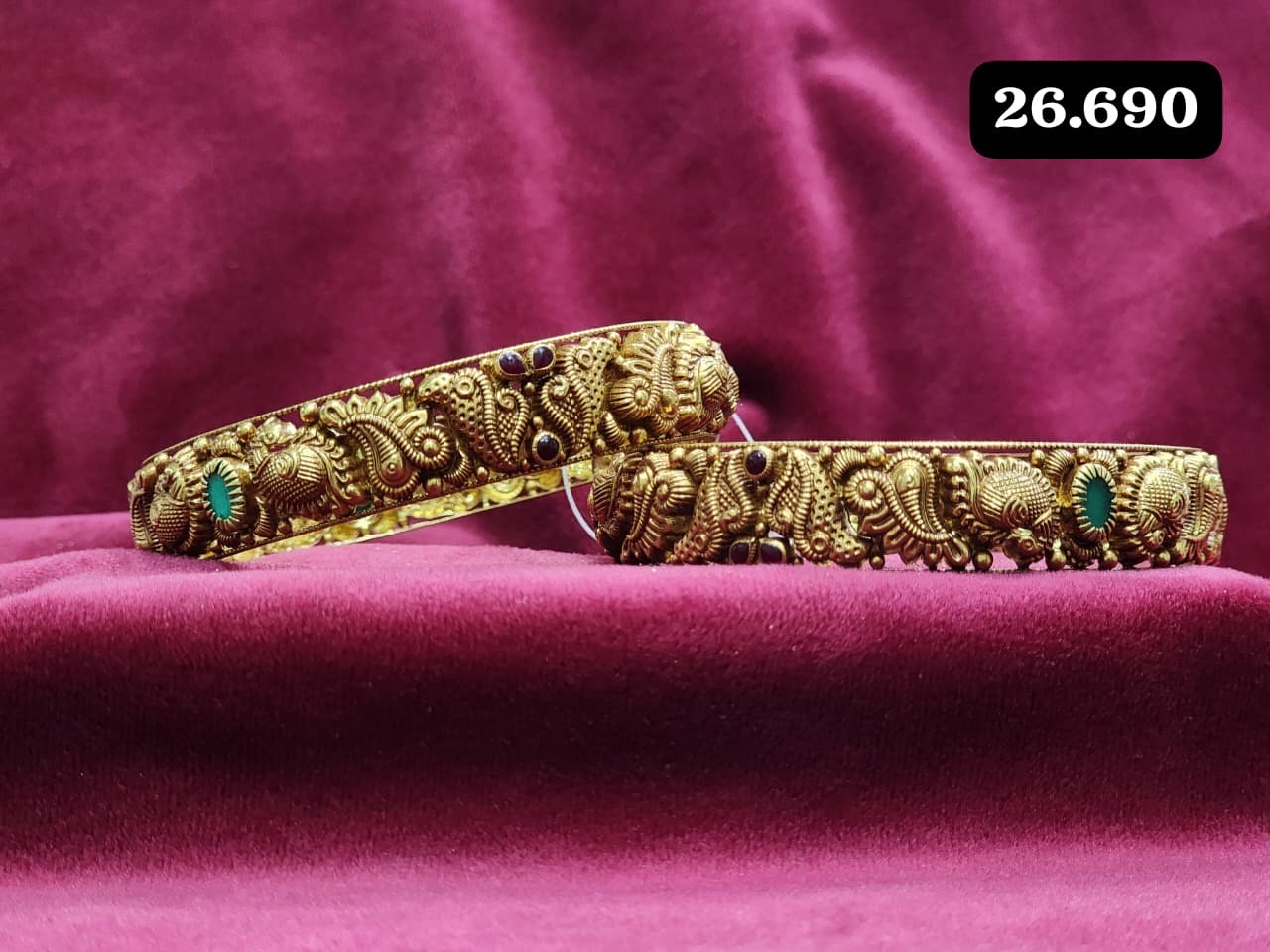 Traditional Golden Bangle view 5