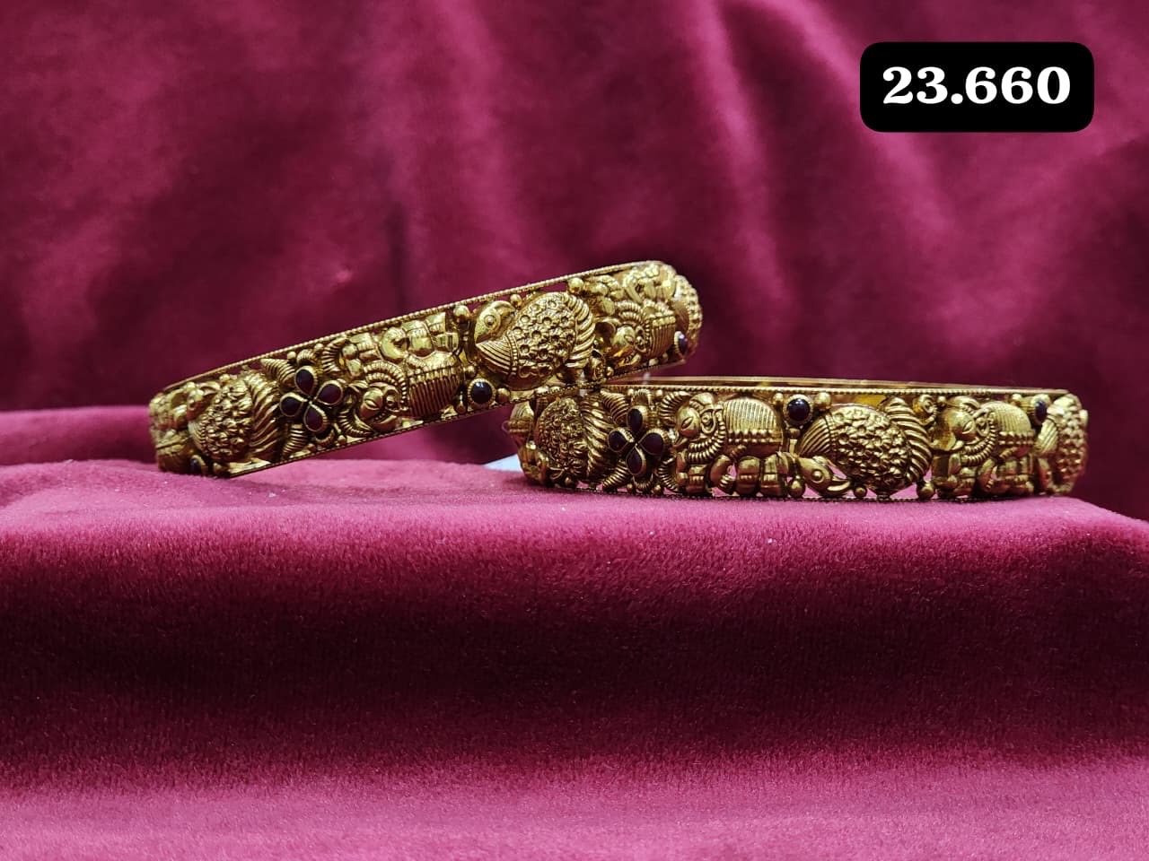 Traditional Golden Bangle view 8