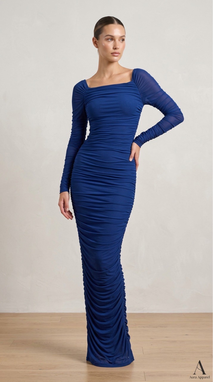 Fish Long Dress FDB view 5