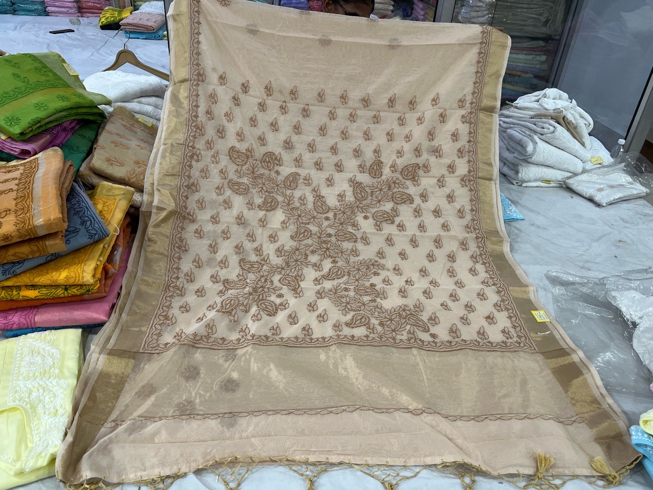 Chikankari Embroidered Sarees view 5