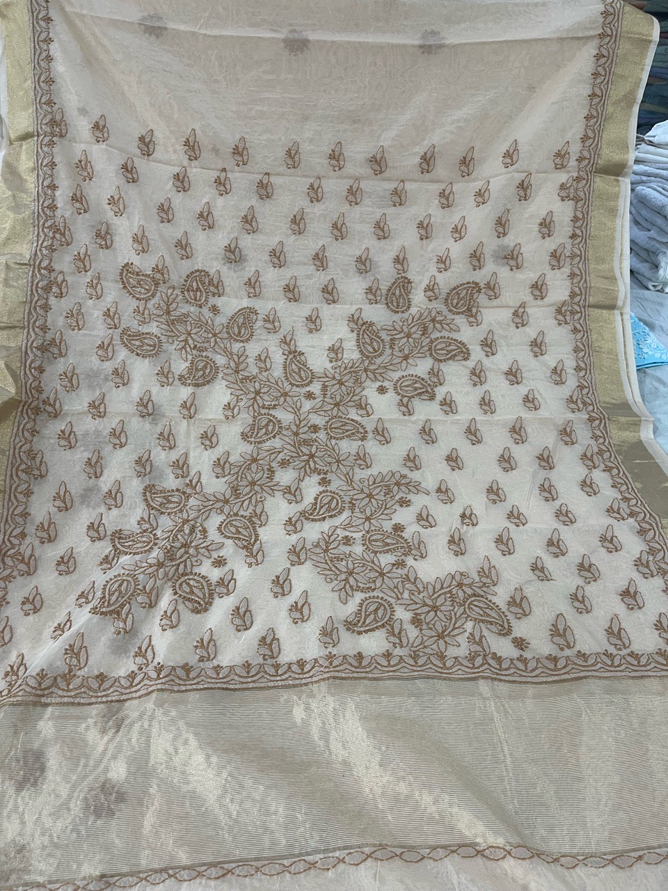 Chikankari Embroidered Sarees view 4