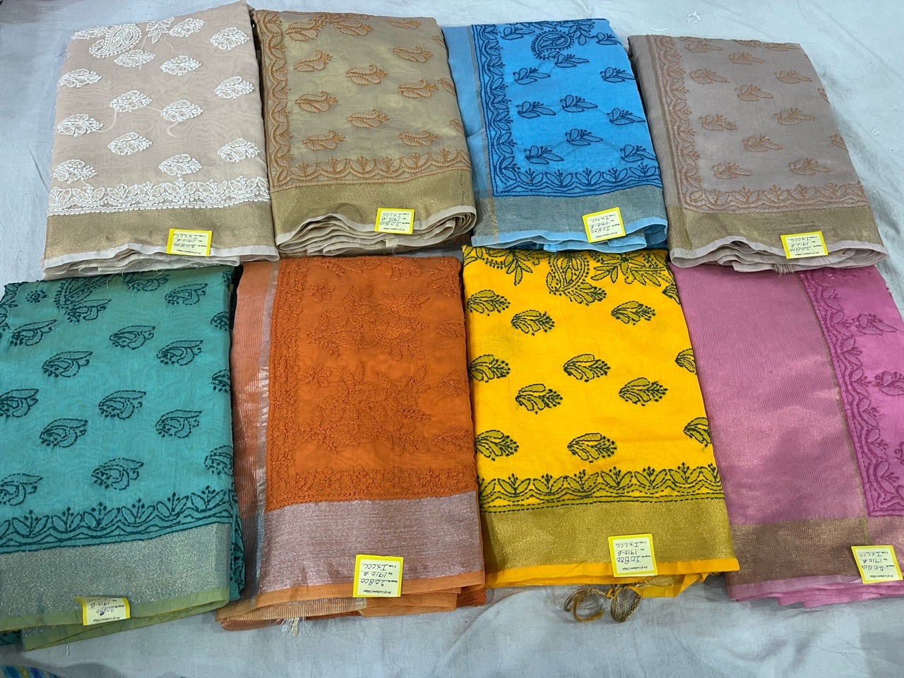 Chikankari Embroidered Sarees view 6