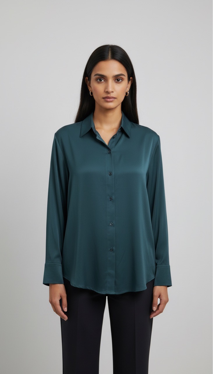 Pink Formal Baggy Style Shirt view 3