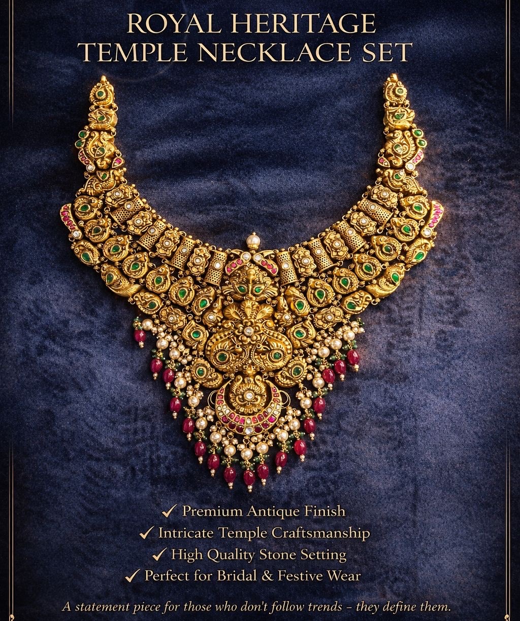 Traditional Gold Necklace5 view 7