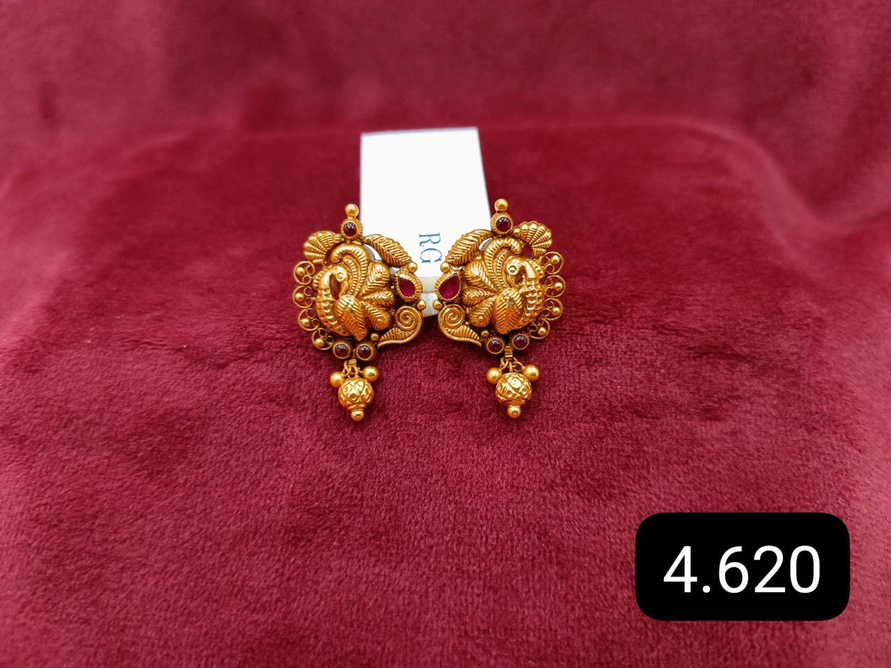 Goddess-Designed Gold Earrings view 6