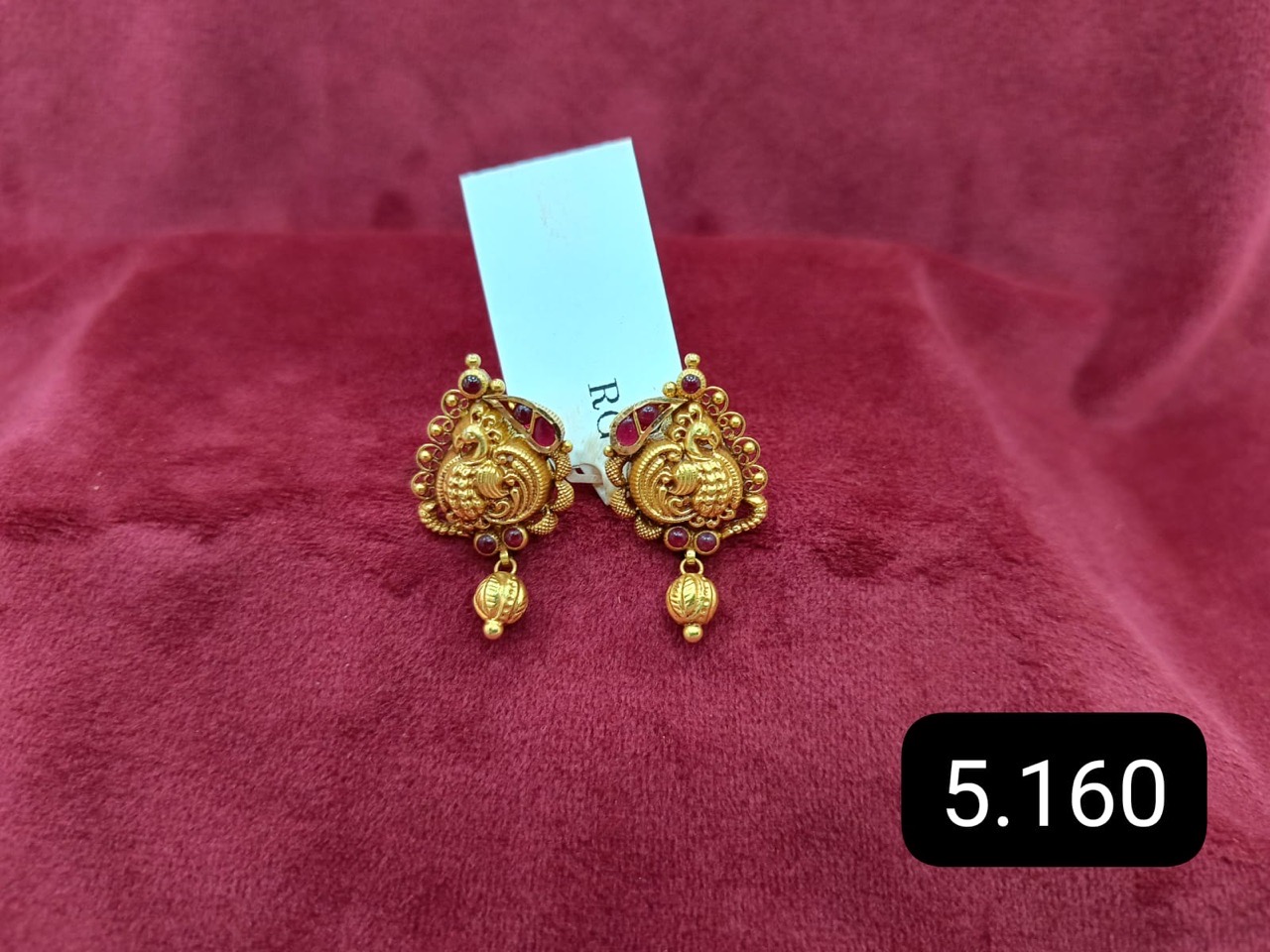 Goddess-Designed Gold Earrings view 3