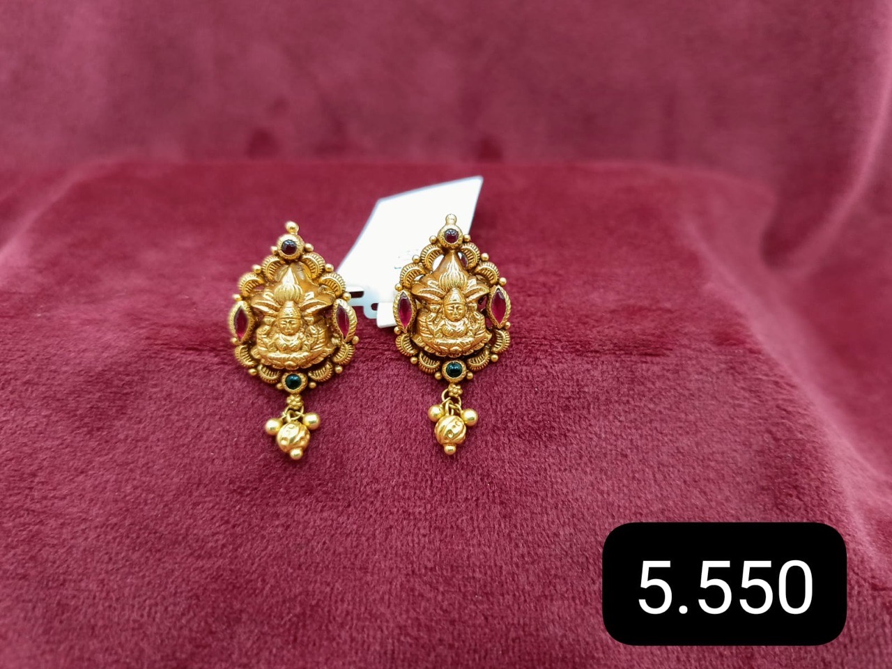Goddess-Designed Gold Earrings view 2