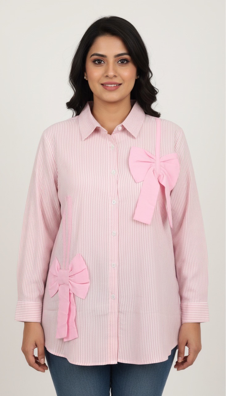 Bow Cotton Shirt view 4